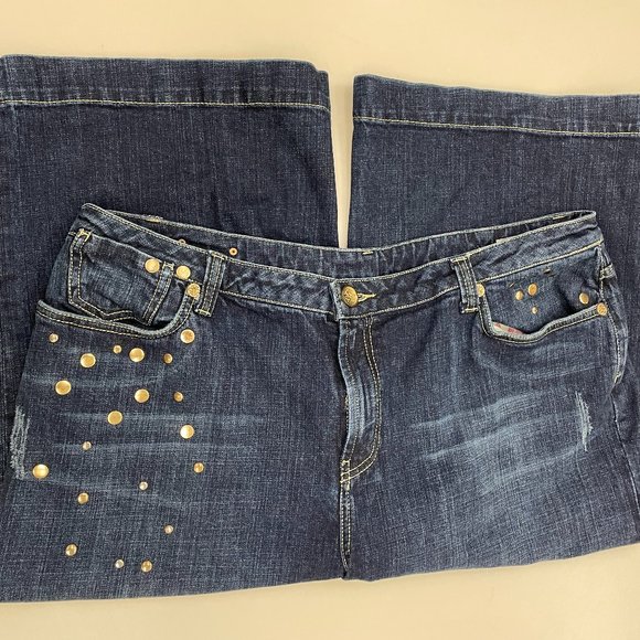 💐HP💐 SEVEN 7 DENIM CAPRIS - Picture 1 of 6